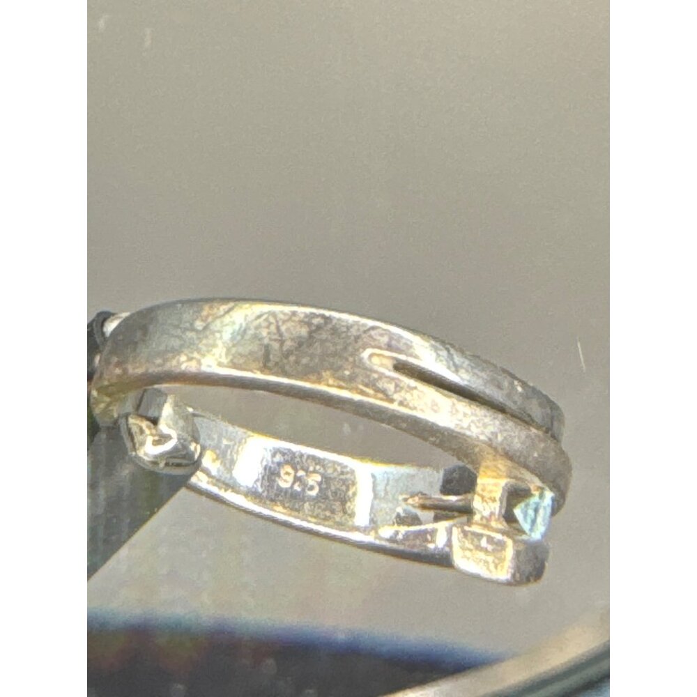 Blue Topaz in Sterling Silver 925 Marked Ring Size 6.5 - Picture 7 of 10